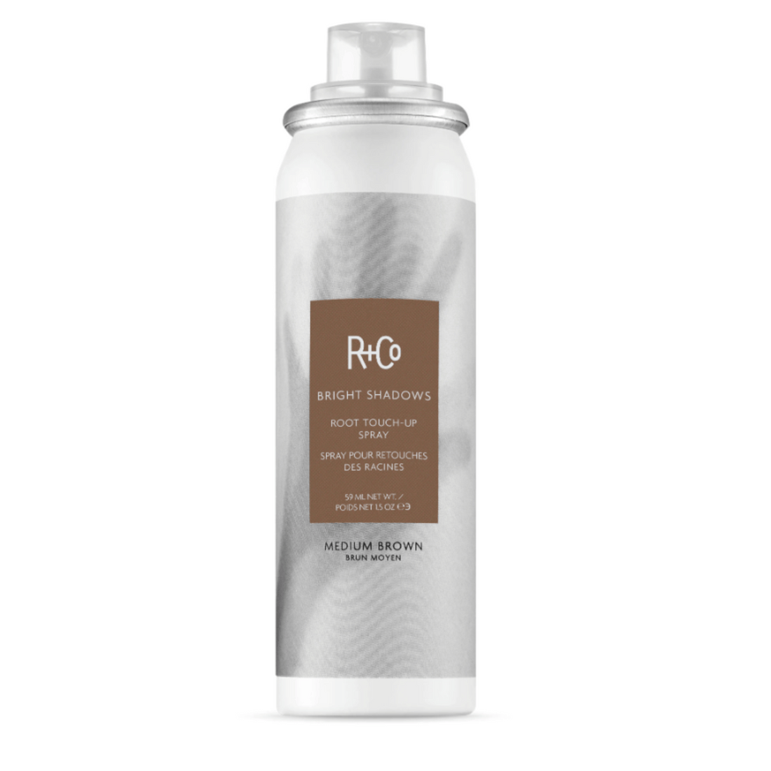 R+Co Hair Styling Products Medium Brown R+Co Bright Shadows Root Touch Up Spray - Skin Type Solutions