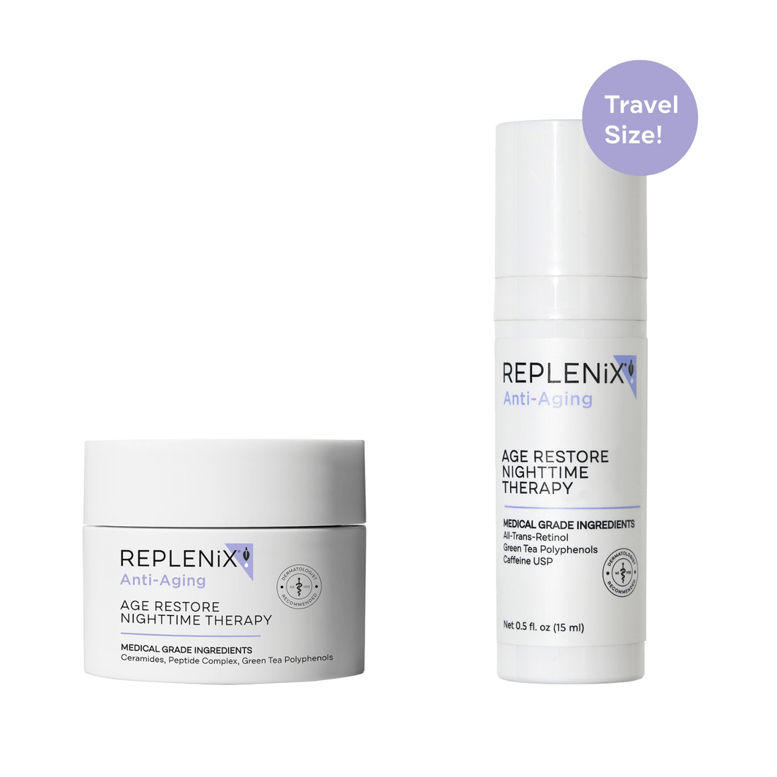 Replenix Facial Moisturizer Replenix Age Restore Nightime Therapy Deluxe Mini - Skin Type Solutions