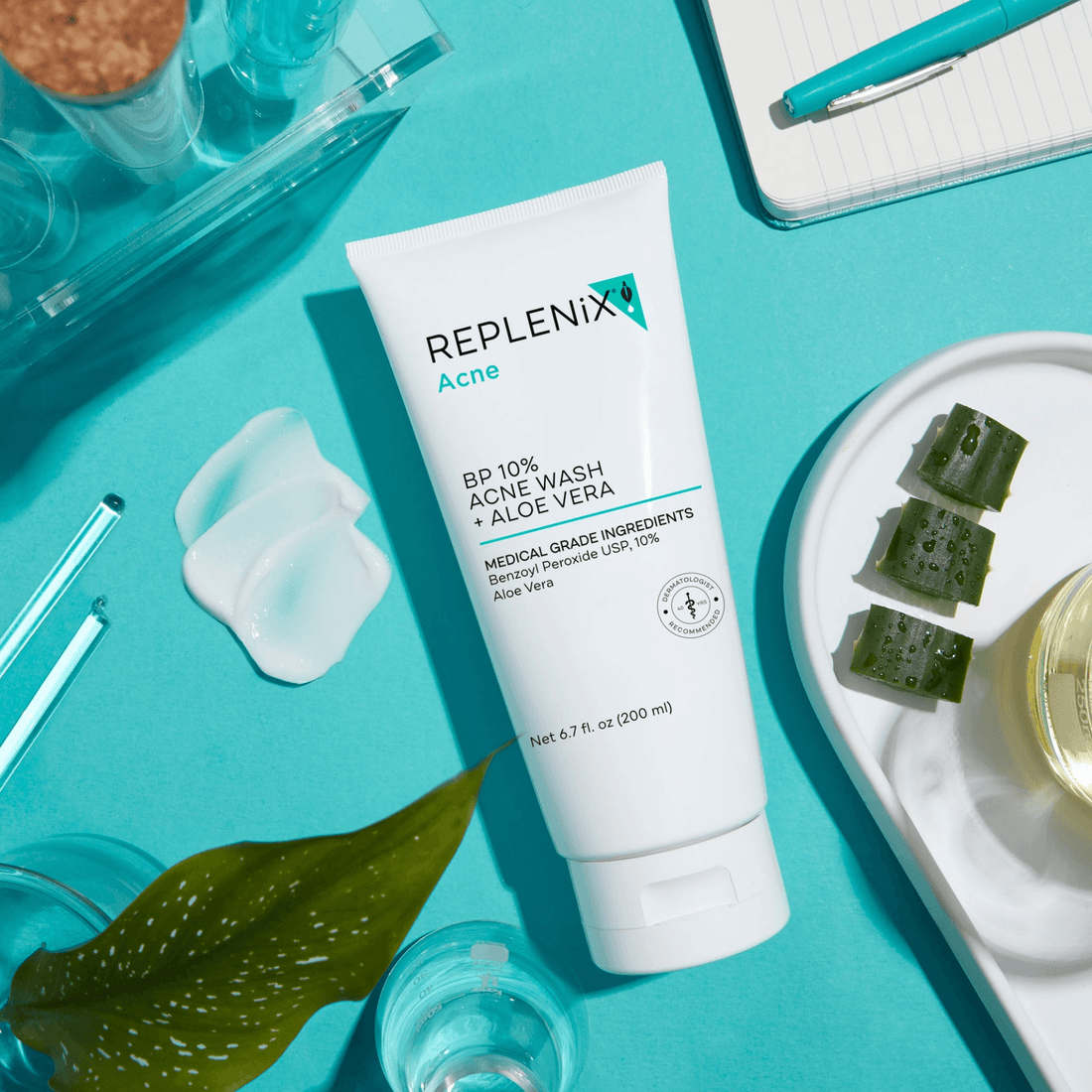 Replenix Face & Body Cleansers 6.7 fl oz Replenix BP 10% Acne Wash + Aloe Vera - Skin Type Solutions