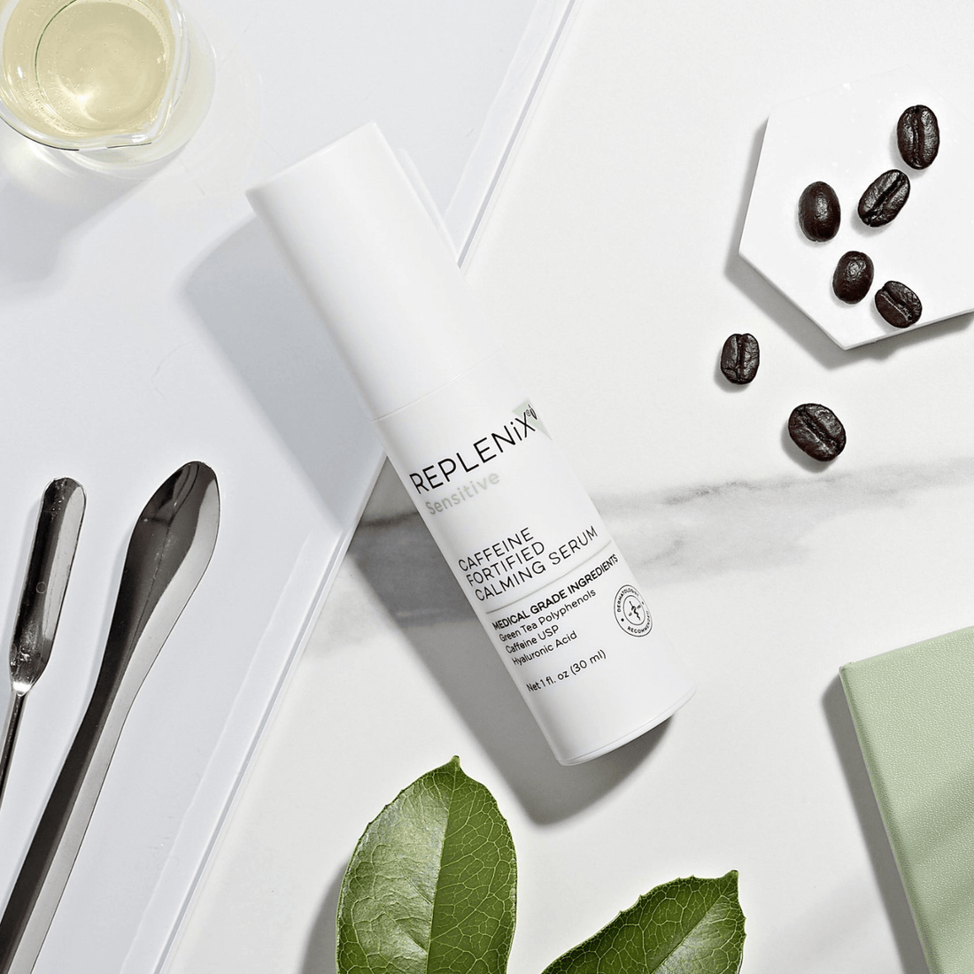 Replenix Face & Body Treatment 1 oz. Replenix Caffeine Fortified Calming Serum - Skin Type Solutions