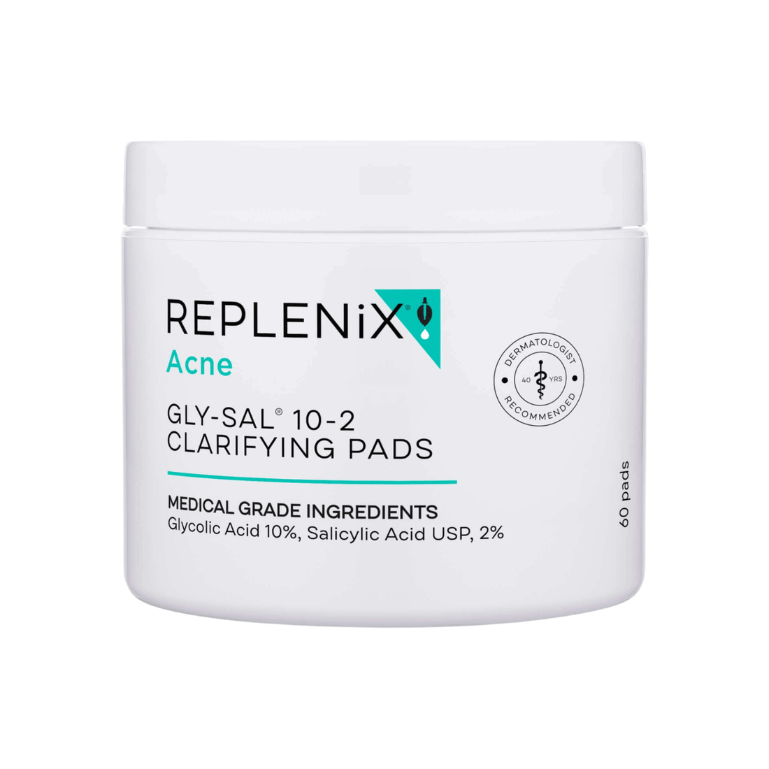 Replenix Face & Body Treatment 60 Pads Replenix Gly-Sal 10-2 Clarifying Pads - Skin Type Solutions