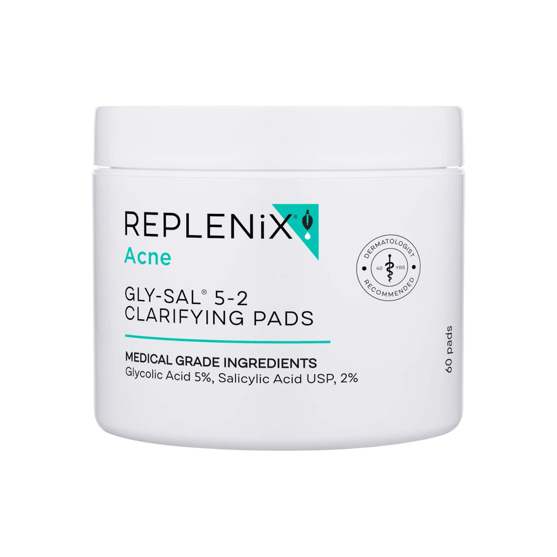 Replenix Facial Treatment 60 Pads Replenix Gly-Sal 5-2 Clarifying Pads - Skin Type Solutions