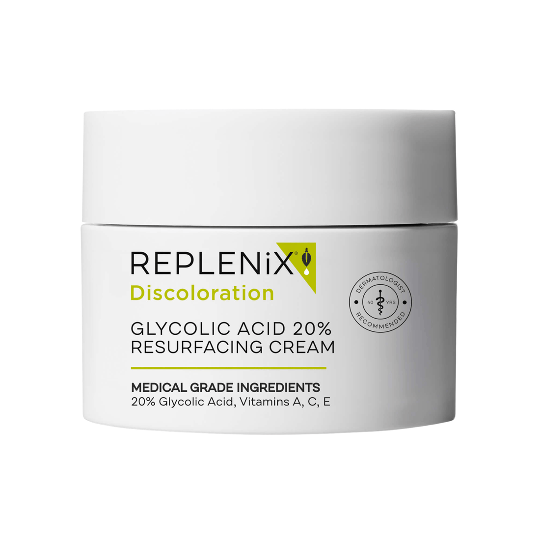 Replenix Facial Treatment 1.7 oz. Replenix Glycolic Acid 20% Resurfacing Cream - Skin Type Solutions