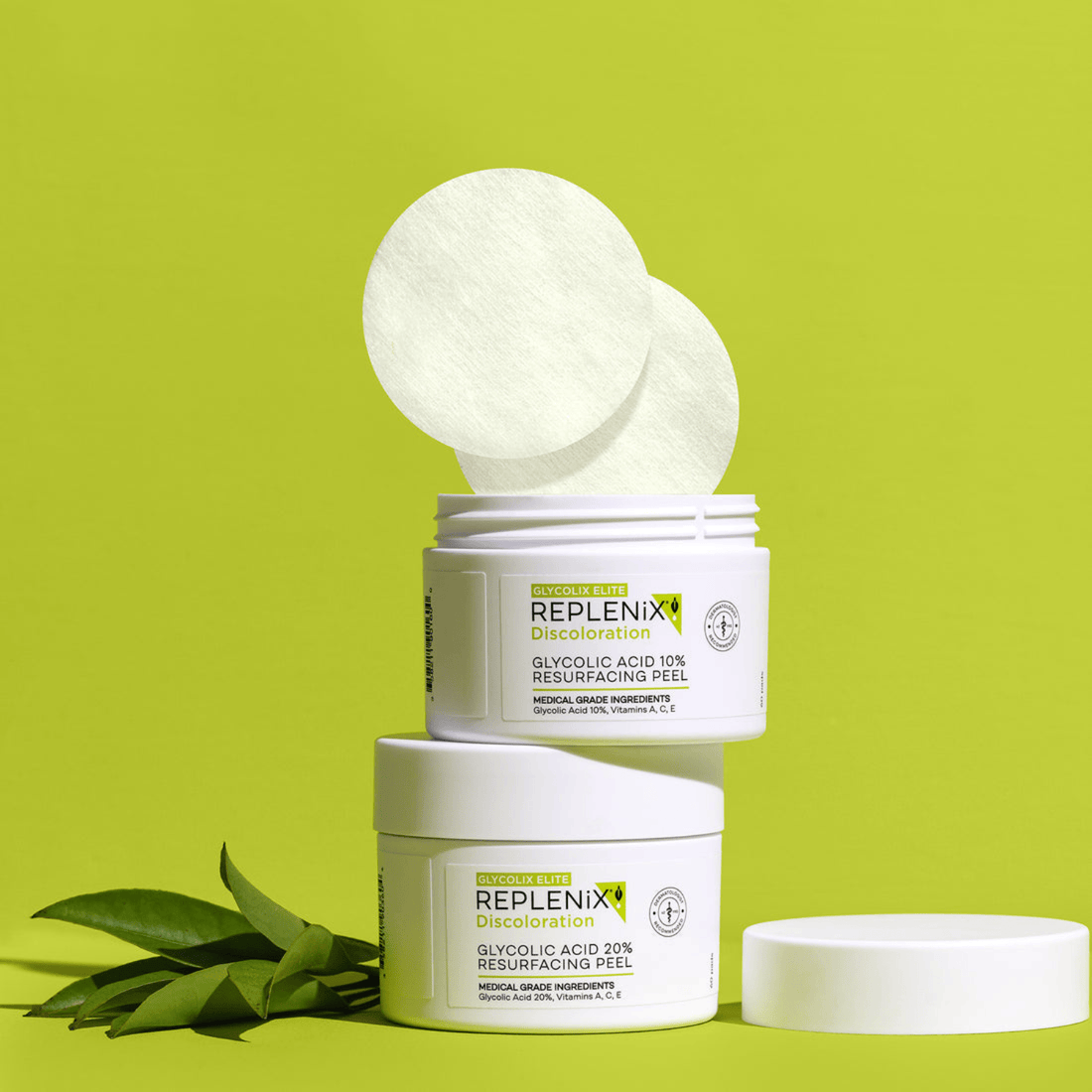 Replenix Facial Treatment 60 Pads Replenix Glycolic Acid 20% Resurfacing Peel - Skin Type Solutions