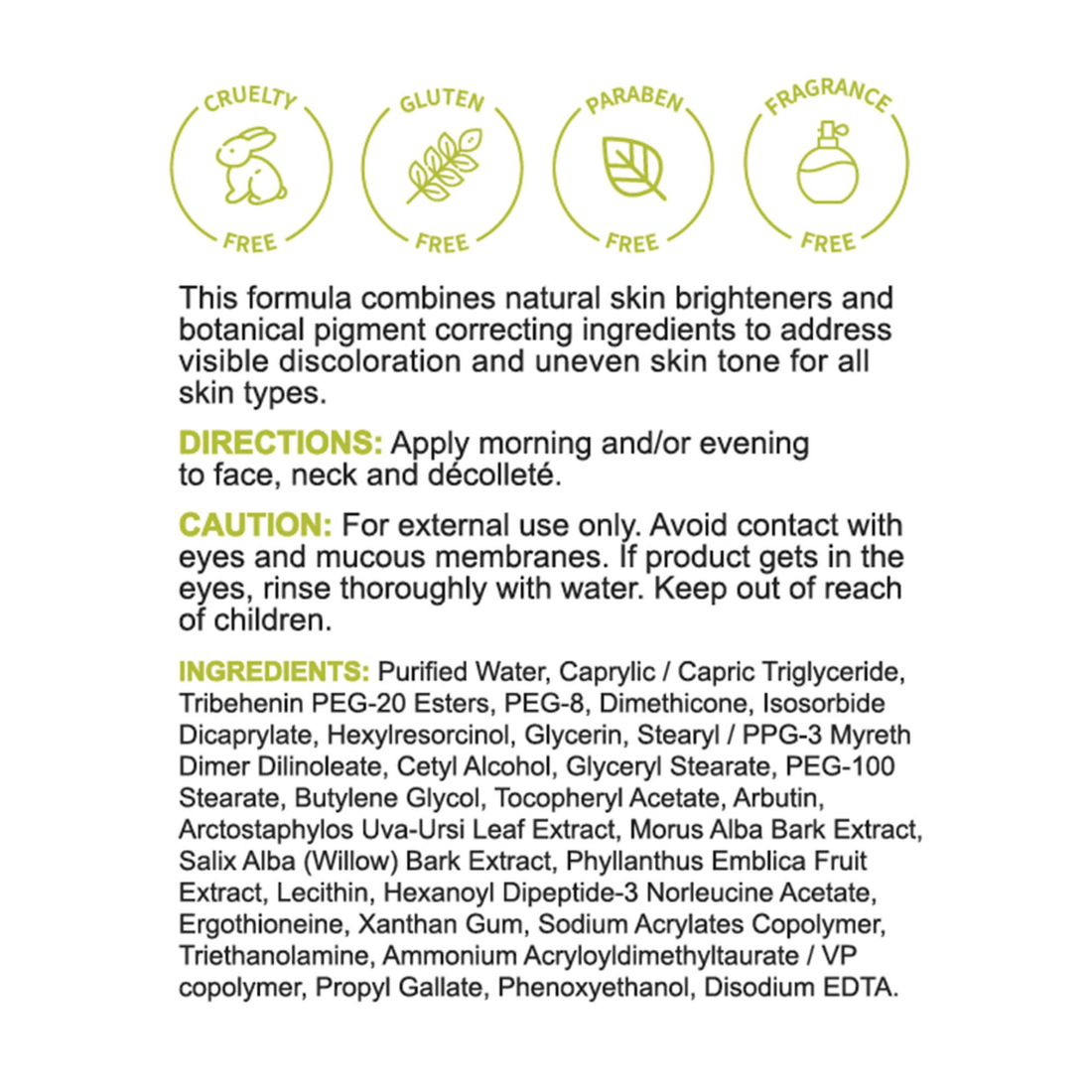 Replenix Facial Treatment 1 oz. Replenix Pigment Correcting Brightening Cream - Skin Type Solutions