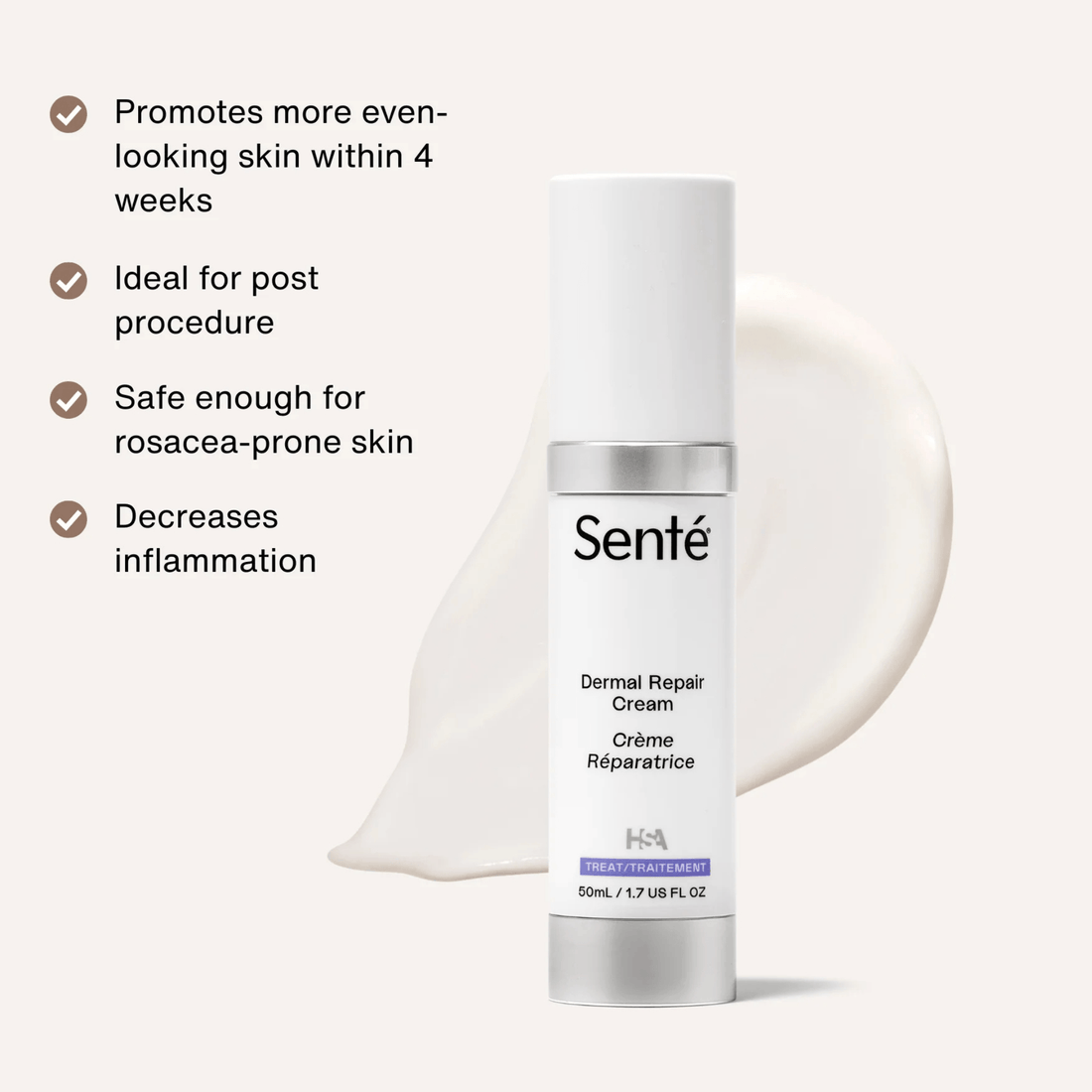 SENTE Facial Moisturizer 1.7 fl. oz. Senté Dermal Repair Cream - Skin Type Solutions