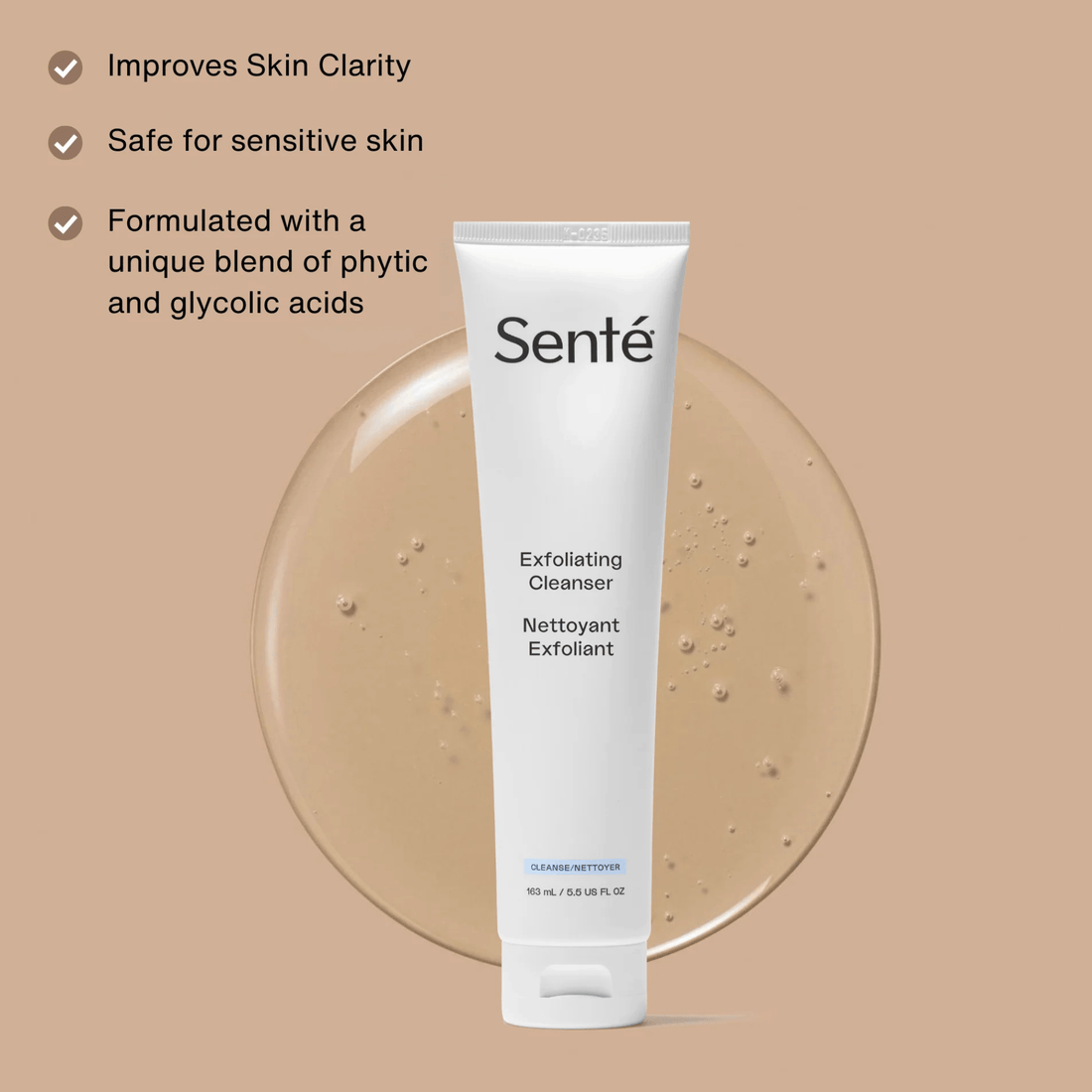 SENTE Facial Cleanser 5.5 fl. oz. SENTE Exfoliating Cleanser - Skin Type Solutions