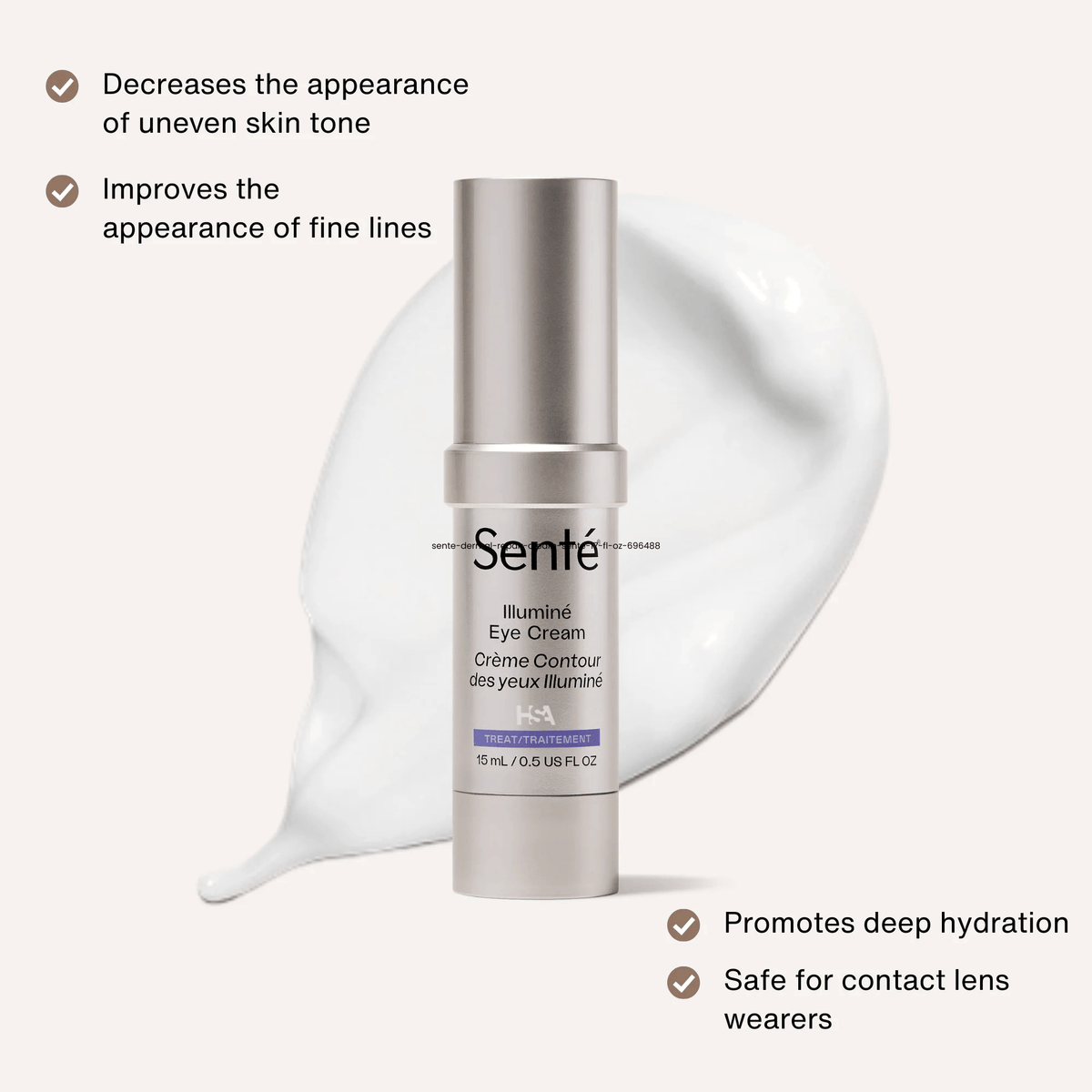SENTE Eye Treatment 0.5 fl. oz. SENTE Illumine Eye Cream - Skin Type Solutions