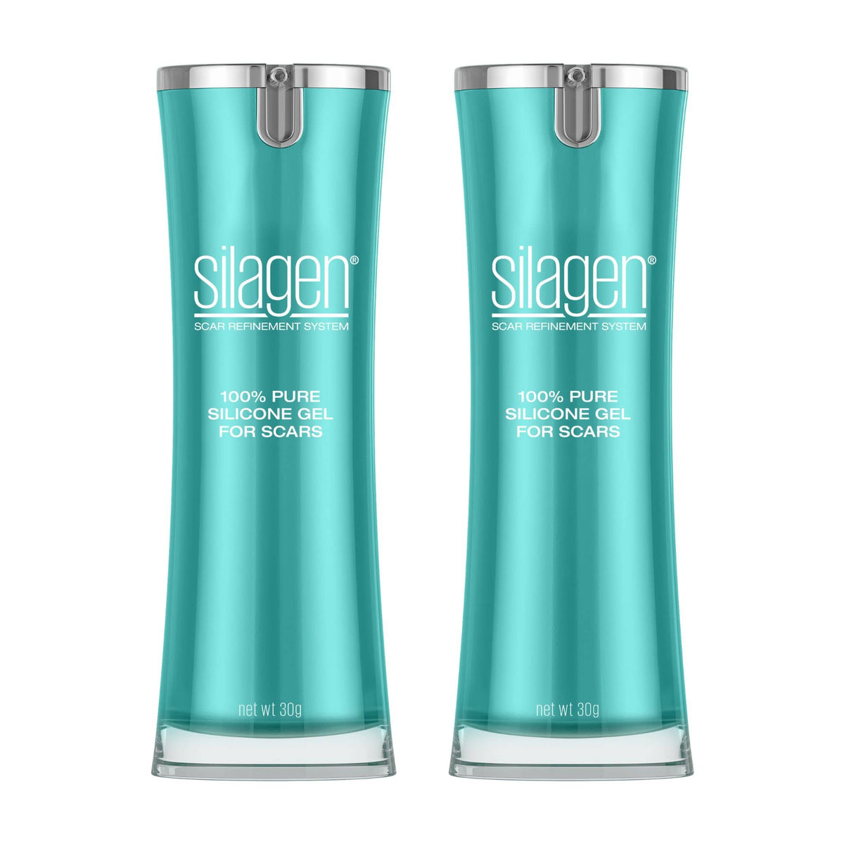 Silagen Post Procedure Wound Healing Twin Pack (2oz / 60g) Silagen 100% Pure Silicone Gel - Skin Type Solutions