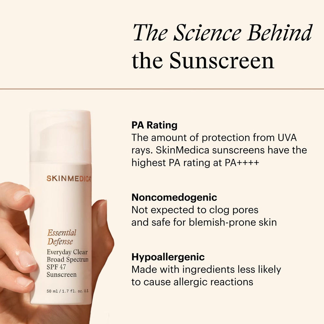 SkinMedica Essential Defense Everyday Clear Broad Spectrum SPF 47 Sunscreen at skin type solutions science