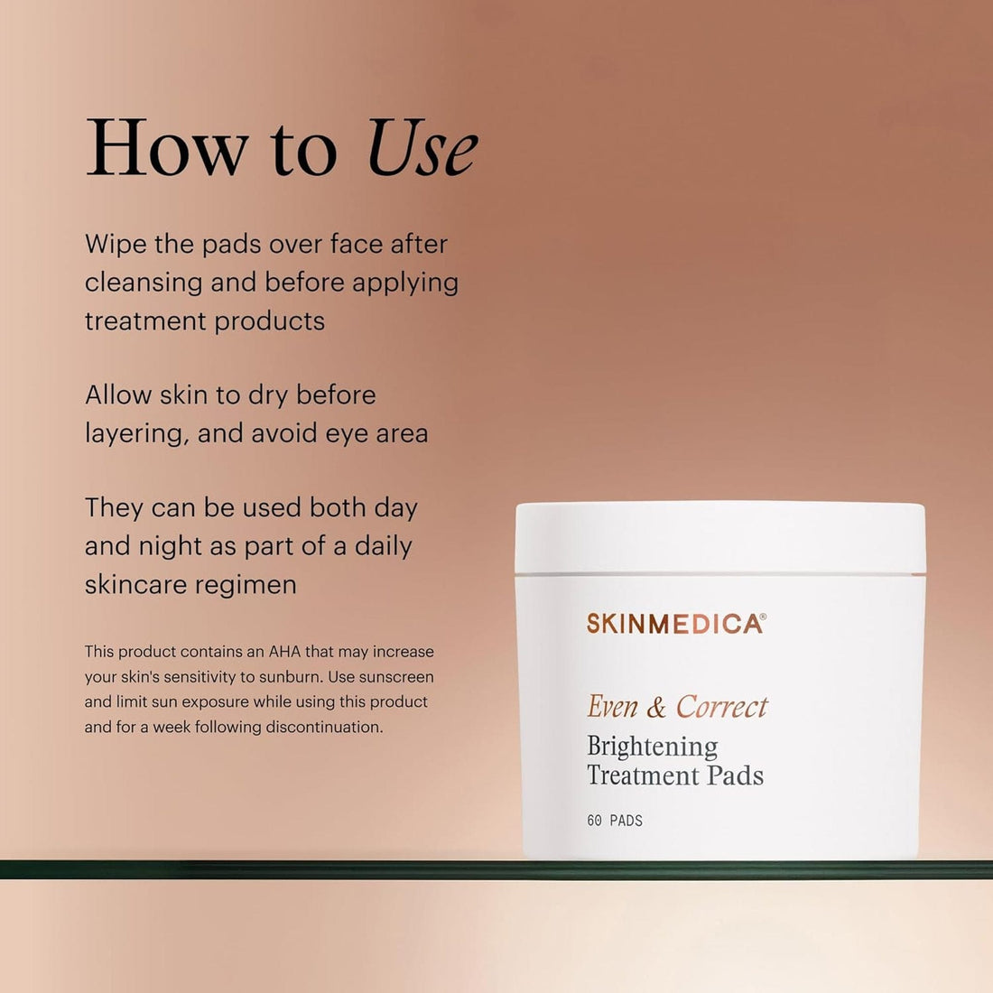 SkinMedica Facial Pads 60 Pads SkinMedica Even & Correct Brightening Treatment Pads - Skin Type Solutions