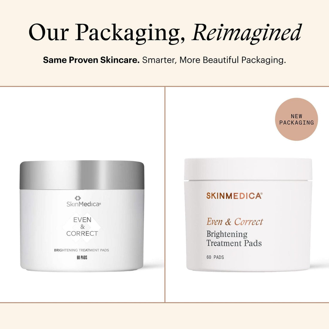 SkinMedica Facial Pads 60 Pads SkinMedica Even & Correct Brightening Treatment Pads - Skin Type Solutions