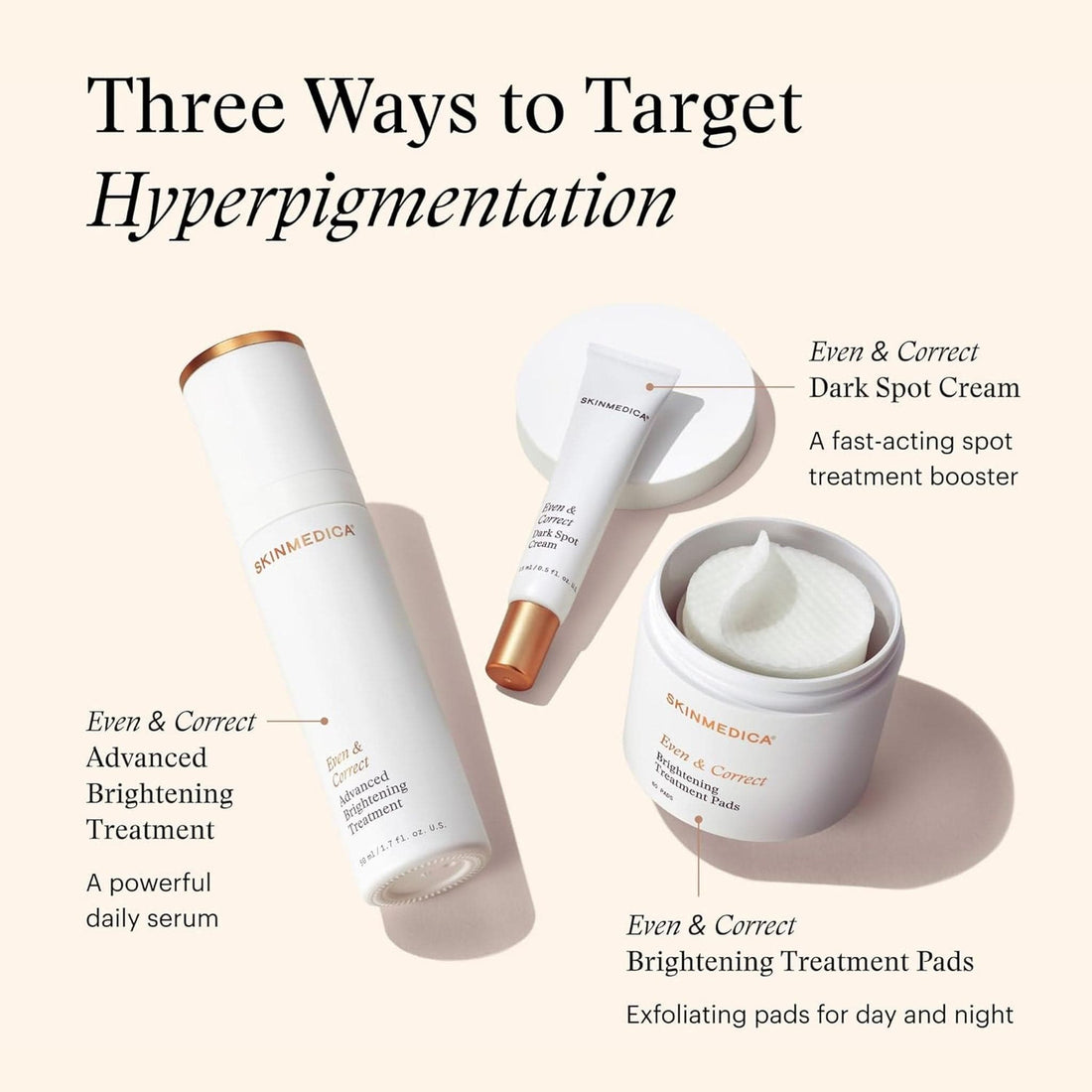 SkinMedica Facial Pads 60 Pads SkinMedica Even & Correct Brightening Treatment Pads - Skin Type Solutions