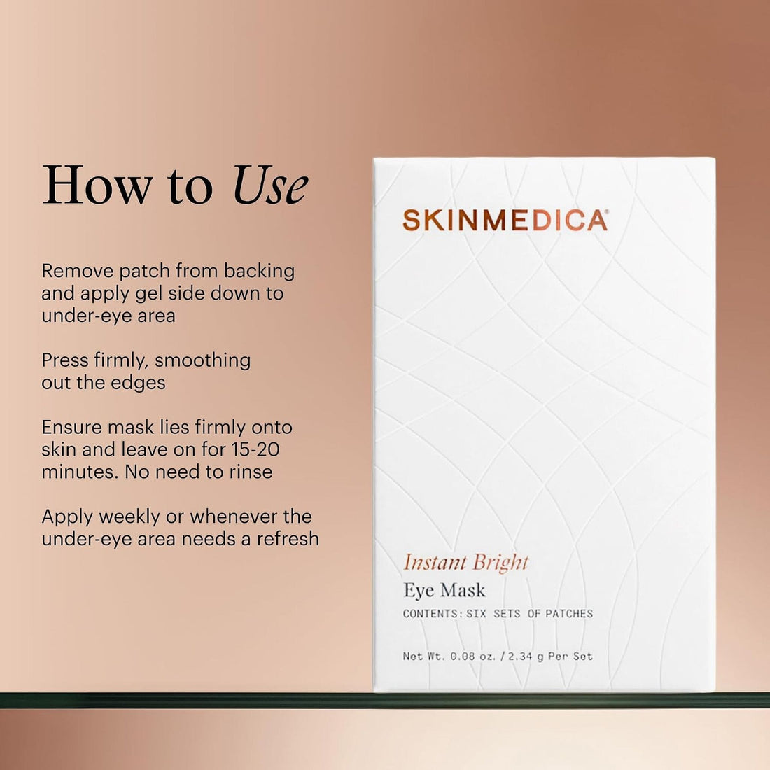 SkinMedica Eye Patch/Mask SkinMedica Instant Bright Eye Mask (6 Piece) - Skin Type Solutions