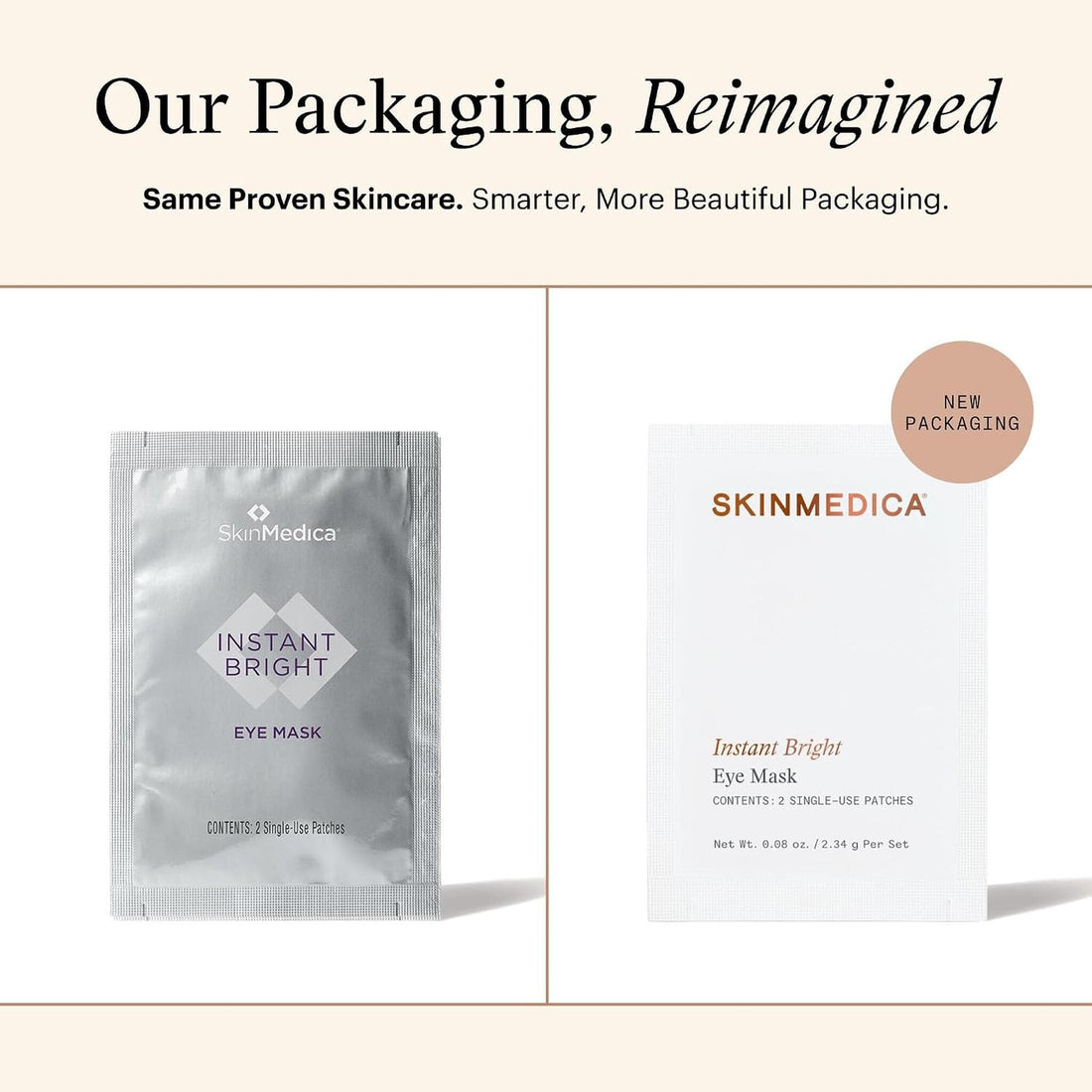 SkinMedica Eye Patch/Mask SkinMedica Instant Bright Eye Mask (6 Piece) - Skin Type Solutions