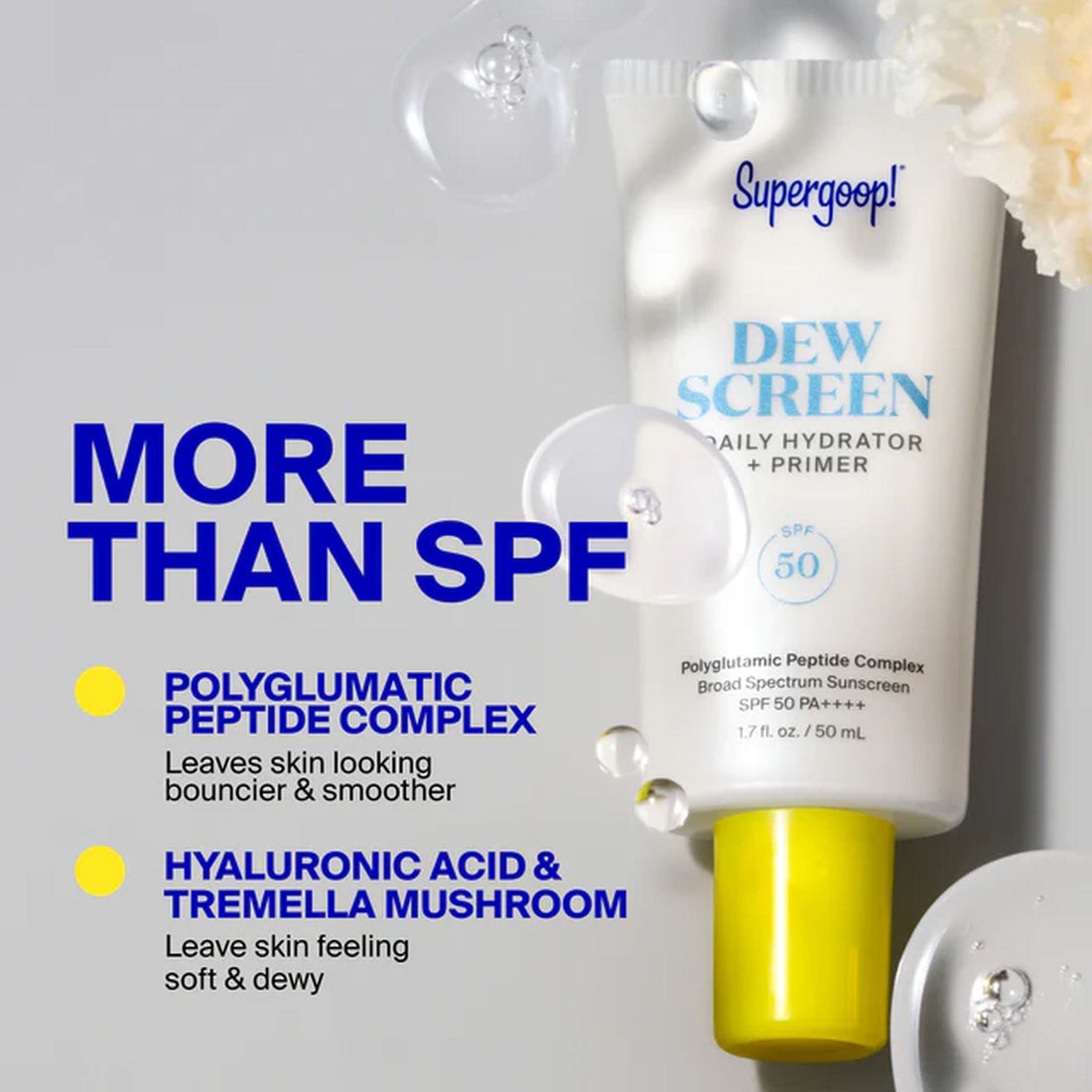 Supergoop Sunscreen 1.7 Fl oz. / 50 ml Supergoop! Dewscreen Hydrating Primer SPF 50 - Skin Type Solutions