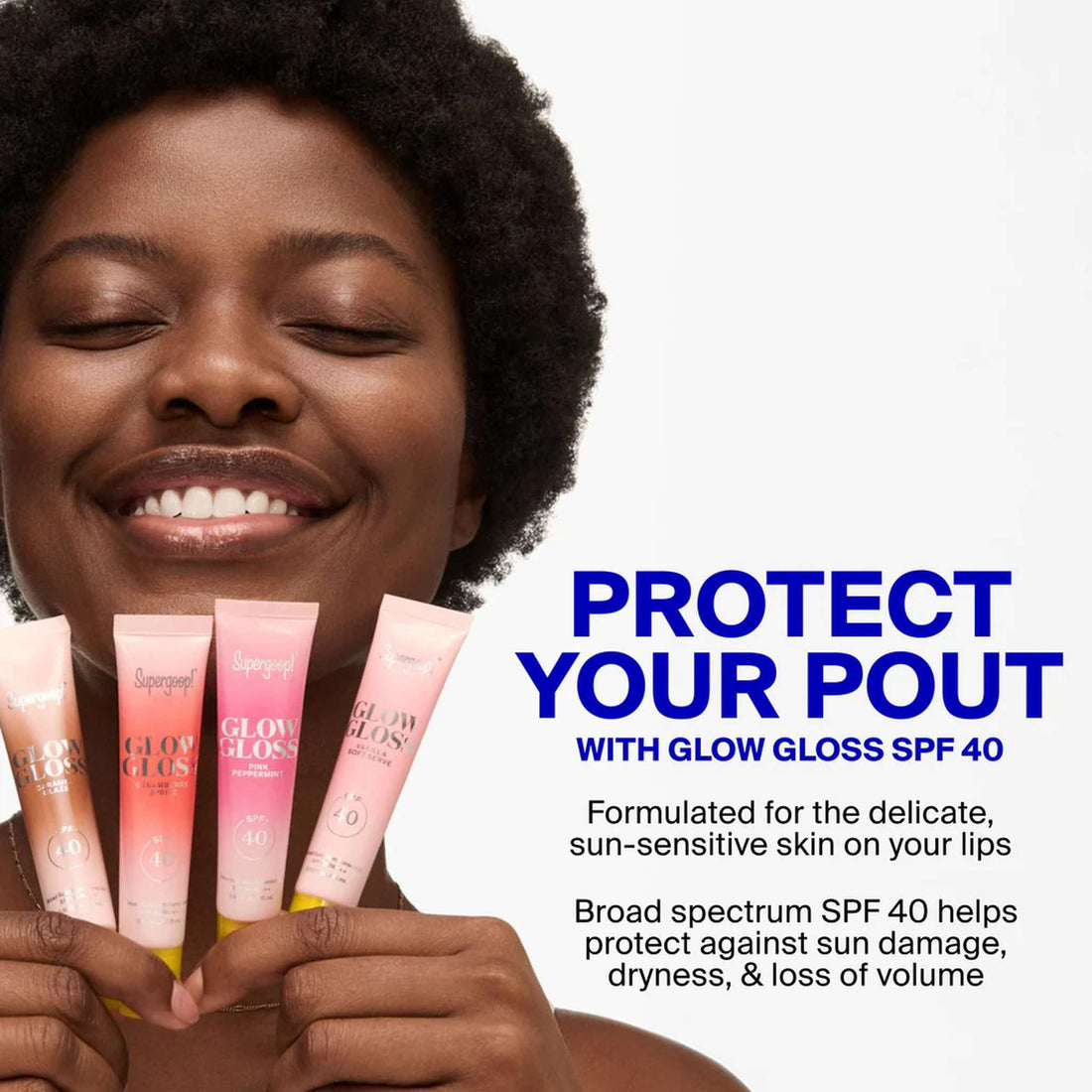 Supergoop Lip Gloss Supergoop! Glow Gloss SPF 40 Lip Balm - Skin Type Solutions