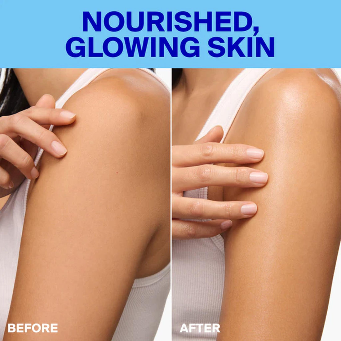 Supergoop! Glow Oil SPF 50 Body Oil at skin type solutions before and after