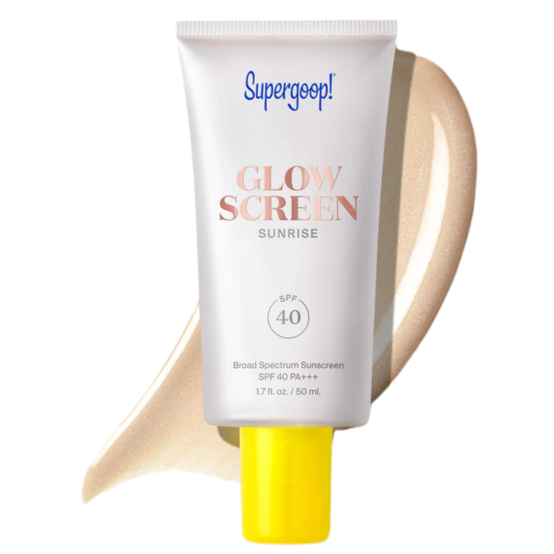 Supergoop Sunscreen Sunrise / 1.7 fl. oz. | 50 ml Supergoop! Glowscreen SPF 40 - Skin Type Solutions