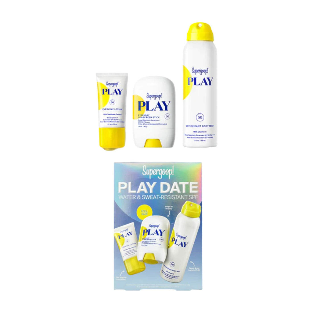 Supergoop Sunscreen Supergoop! PLAY Date Pool & Sport SPF Kit - Skin Type Solutions