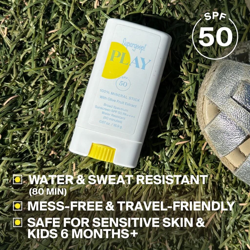 Supergoop play spf50 sunscreen stick at skin type solutions key benefits