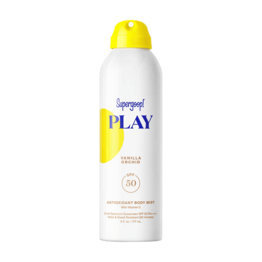 Supergoop Sunscreen Vanilla Orchid Supergoop! PLAY Antioxidant Body Mist SPF 50 with Vitamin C - Skin Type Solutions