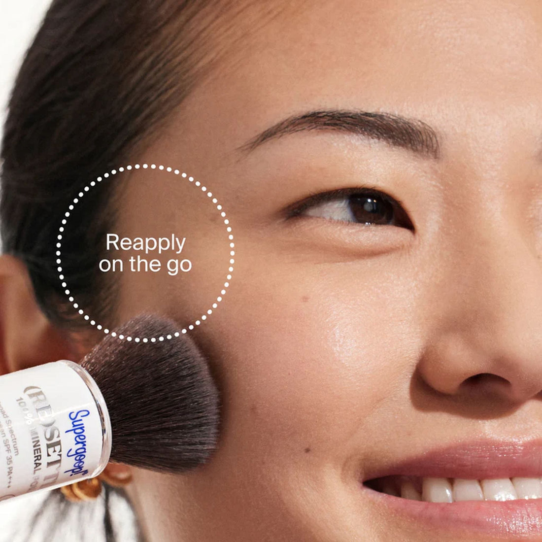 Supergoop Resetting 100% Mineral Powder SPF 35 stick at skin type solutions key feature