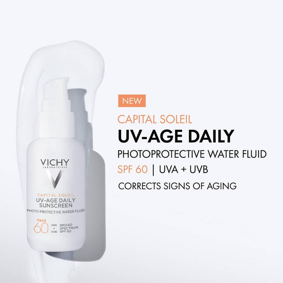 Vichy Sunscreen Vichy Capital Soleil UV-Age Daily Sunscreen Broad Spectrum SPF 60 - Skin Type Solutions