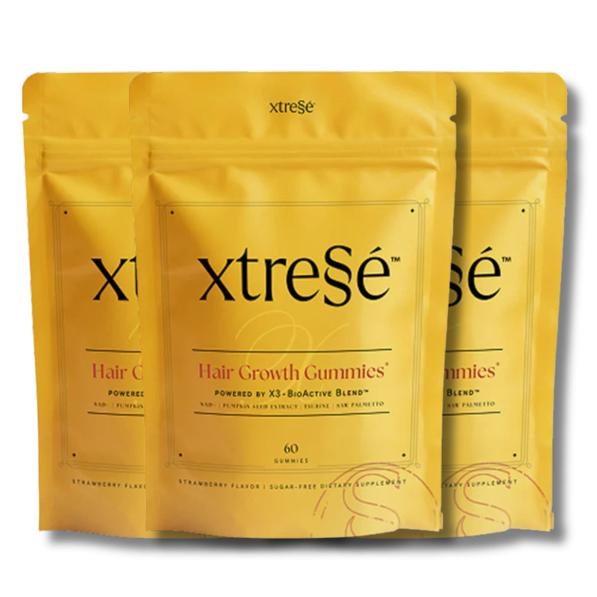 Xtresse Hair Supplement 3 Pack Xtressé Hair Growth Gummies - Skin Type Solutions