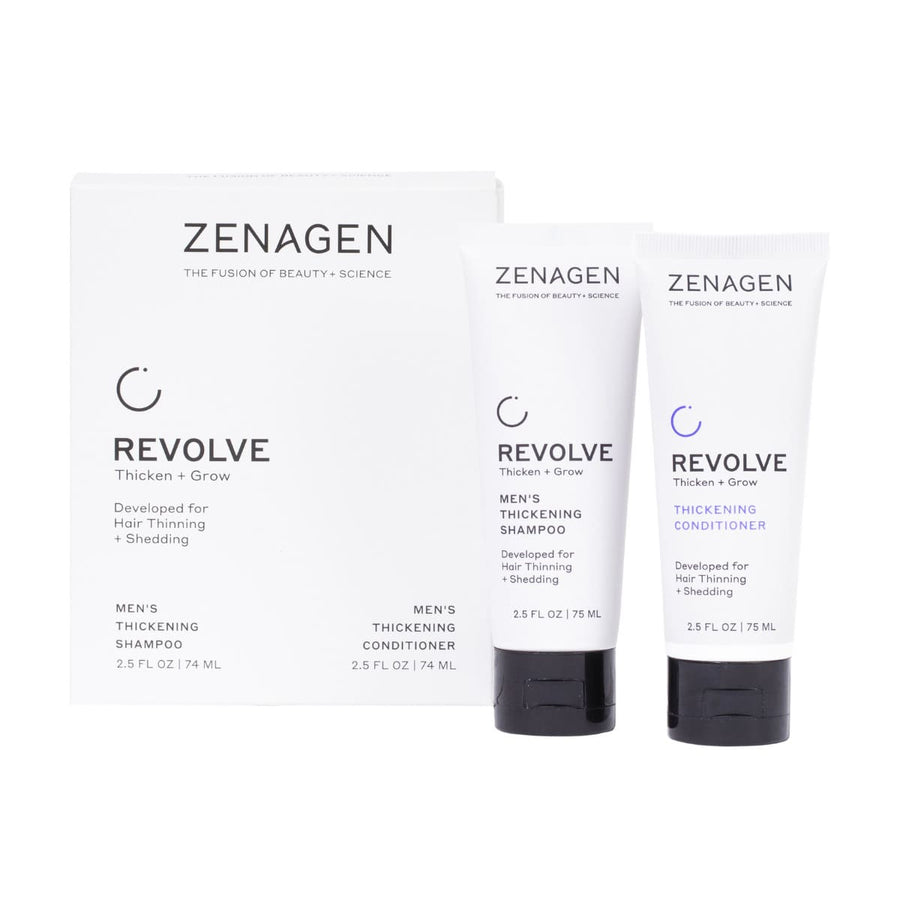 Zenagen Revolve Men's Thickening Shampoo and Conditioner Travel Kit For Thinning Hair Shop At Skin Type Solutions