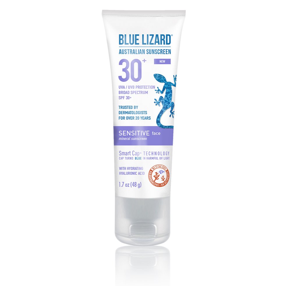 Blue Lizard Australian Sensitive Face Mineral Sunscreen SPF 30+ Blue Lizard 1.7 oz. Tube Shop Skin Type Solutions