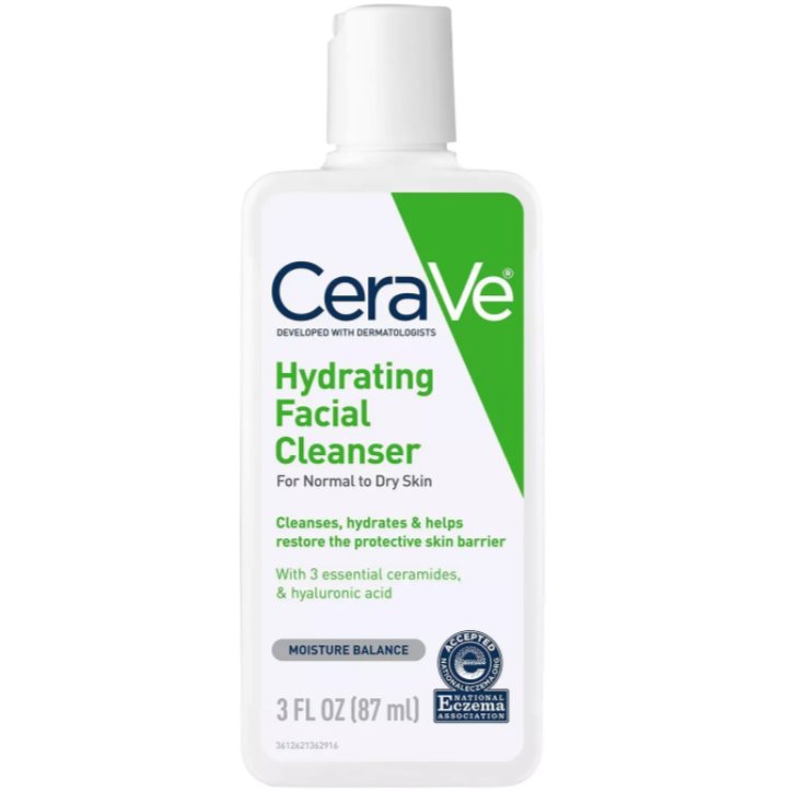 CeraVe Hydrating Facial Cleanser for Normal to Dry Skin Cerave 3 oz. Shop Skin Type Solutions