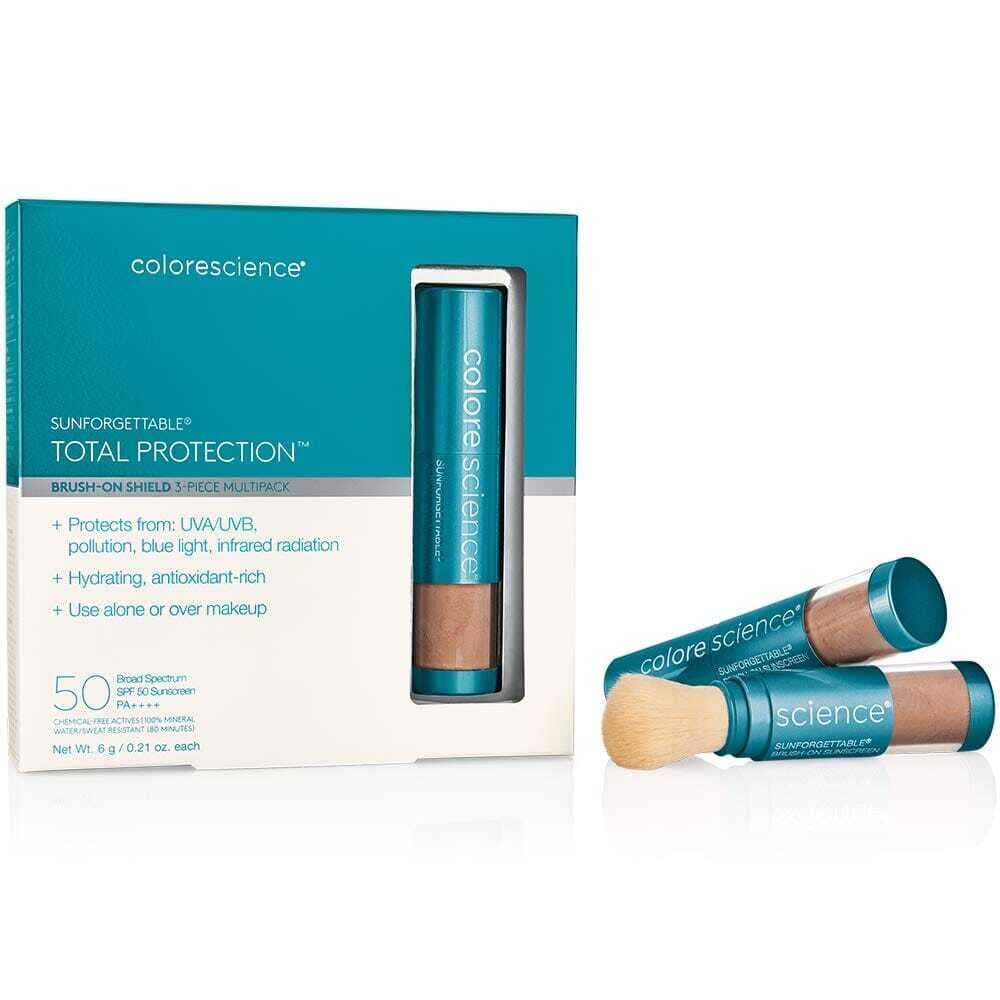 Colorescience Sunforgettable Total Protection Brush-on Shield SPF 50 Multi-Pack Colorescience Deep Shop at Skin Type Solutions