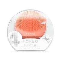 FOREO LUNA 4 GO Facial Cleansing & Massaging Device Travel Friendly Peach Perfect shop at Skin Type Solutions