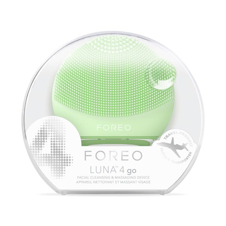 FOREO LUNA 4 GO Facial Cleansing & Massaging Device Travel Friendly Pistachio shop at Skin Type Solutions