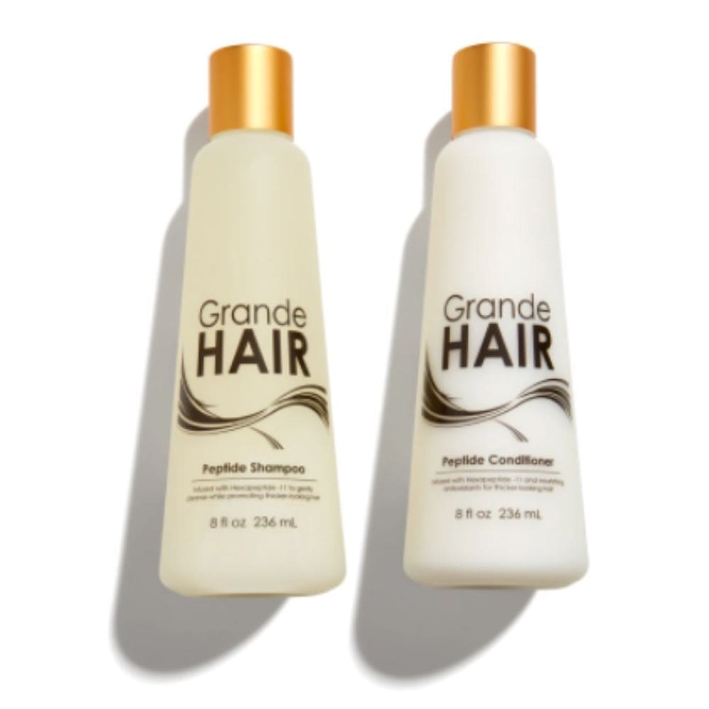 Grande Cosmetics Skincare Bundle Grande Cosmetics GrandeHAIR Peptide Shampoo+Conditioner DUO ($50 Value) - Skin Type Solutions