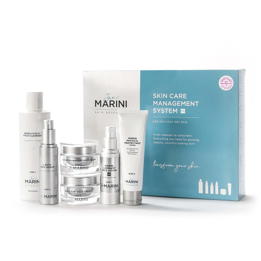 Jan Marini Skin Care Management System MD - Dry/Very Dry Skin with Marini Physical Protectant Tinted SPF 45