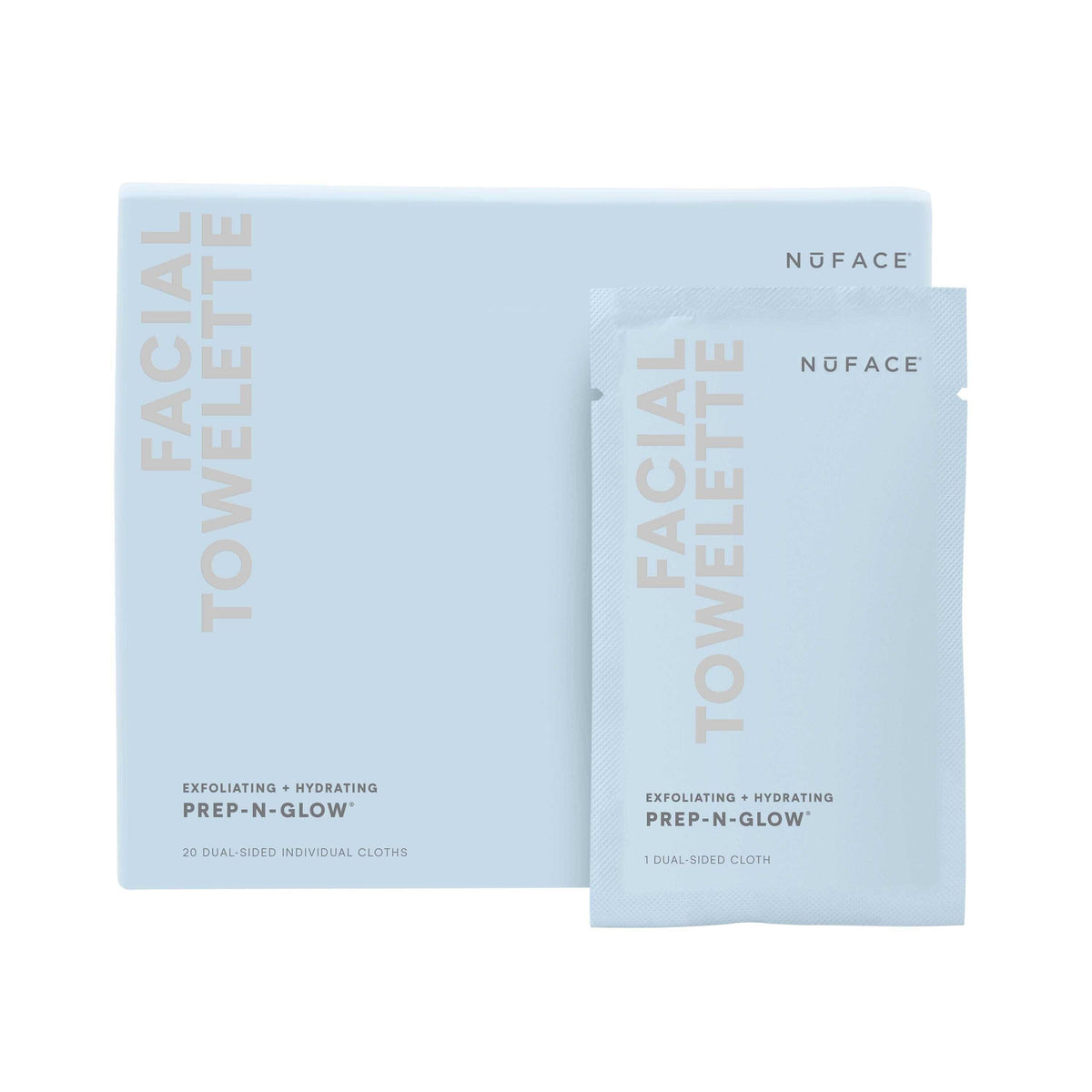 NuFace SkinCare NuFACE Prep-N-Glow Exfoliating & Hydrating Facial Wipes - Skin Type Solutions