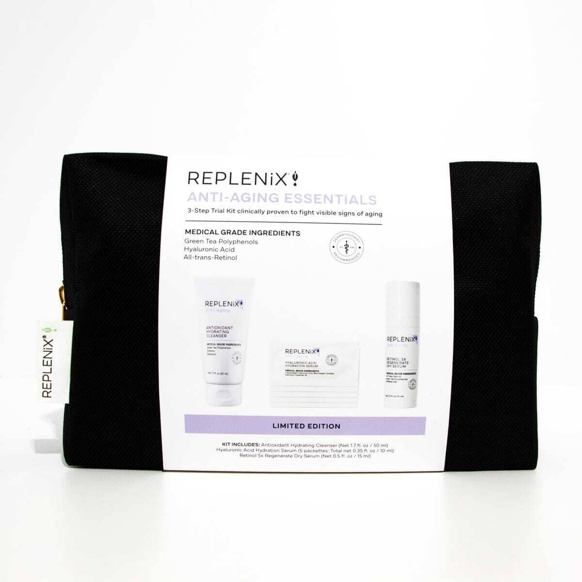 Replenix Moisturizer Kits Replenix Anti-Aging Essentials 3 Step Trial Kit - Skin Type Solutions