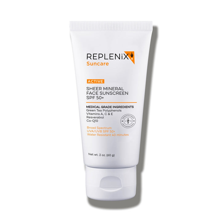Replenix Sheer Mineral Face Sunscreen SPF 50+ Replenix 2 oz. Shop Skin Type Solutions