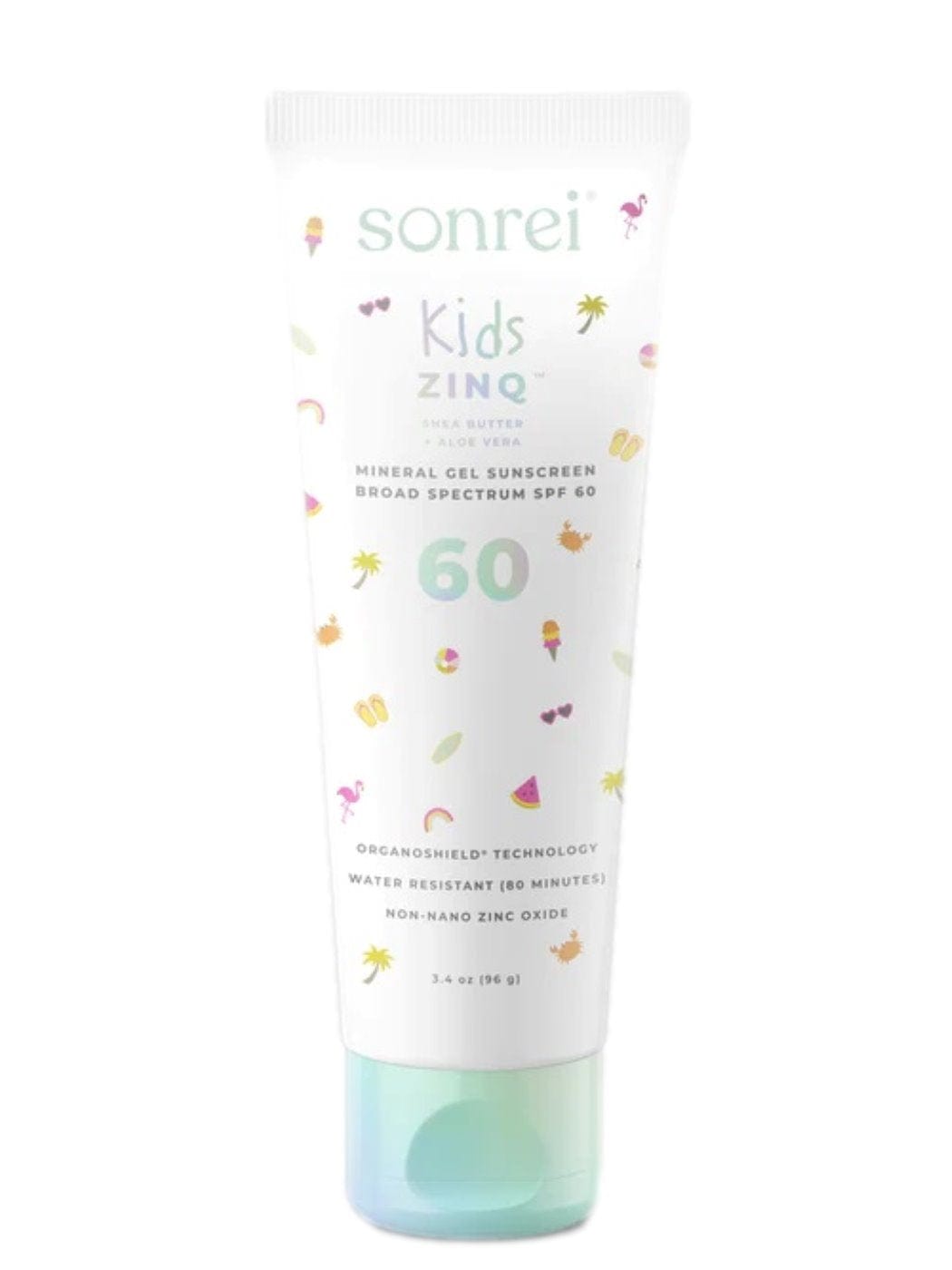 Sonrei Body Sunscreen 3.4 oz. Sonrei Kids Zinq Mineral Gel Sunscreen SPF 60 - Skin Type Solutions