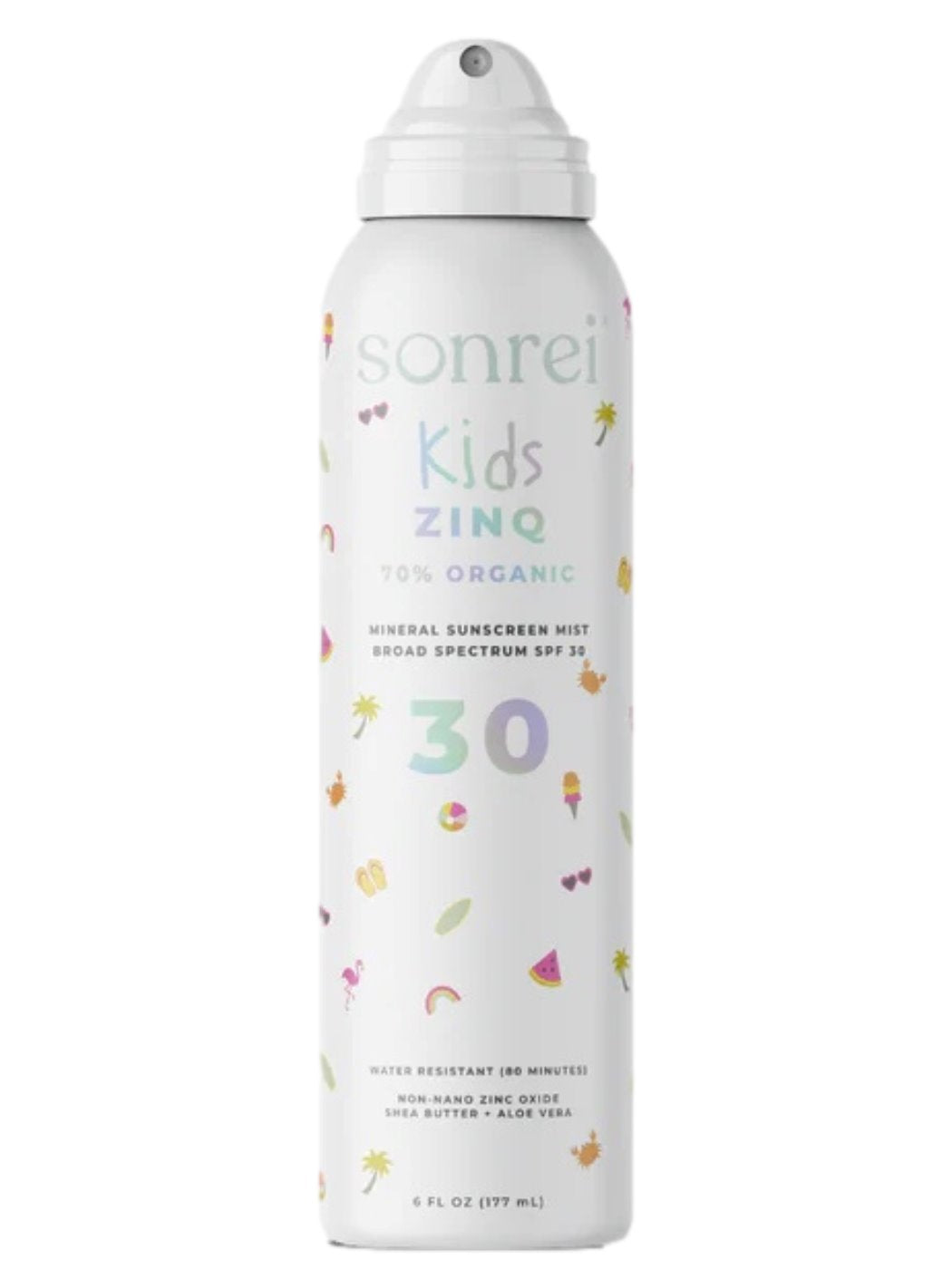 Sonrei Kids Zinq Organic Mineral Sunscreen Mist SPF 30 Sonrei 6 oz. Shop Skin Type Solutions