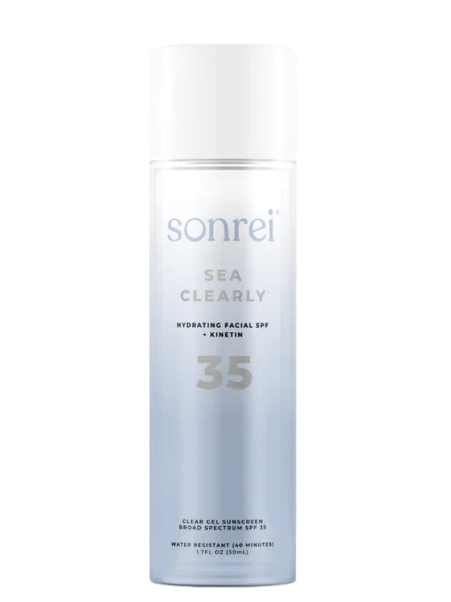 Sonrei Sea Clearly Hydrating Facial SPF 35 + Kinetin Clear Sunscreen Gel Primer Sonrei 1.7 oz. Shop Skin Type Solutions