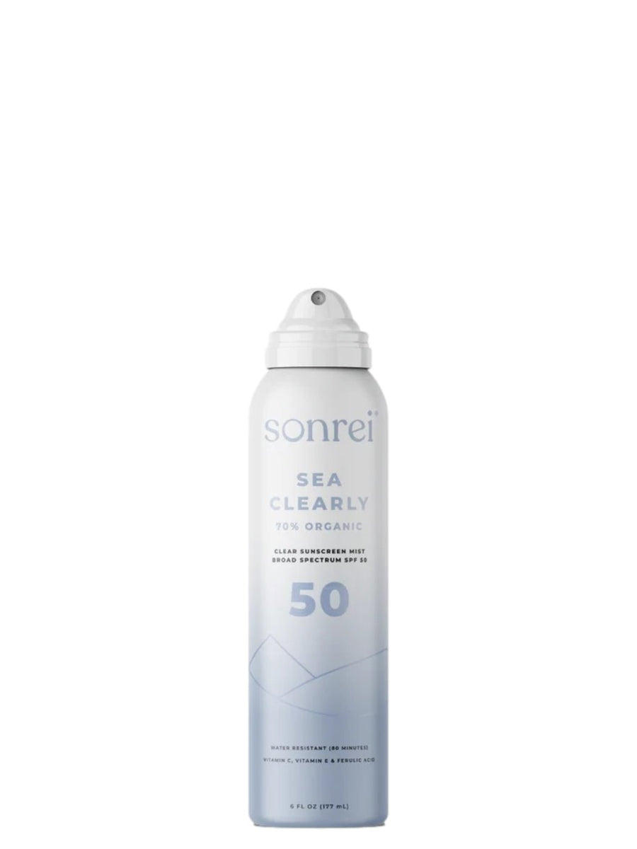 Sonrei Sea Clearly Organic Clear Sunscreen Mist SPF 50 Sonrei Shop Skin Type Solutions