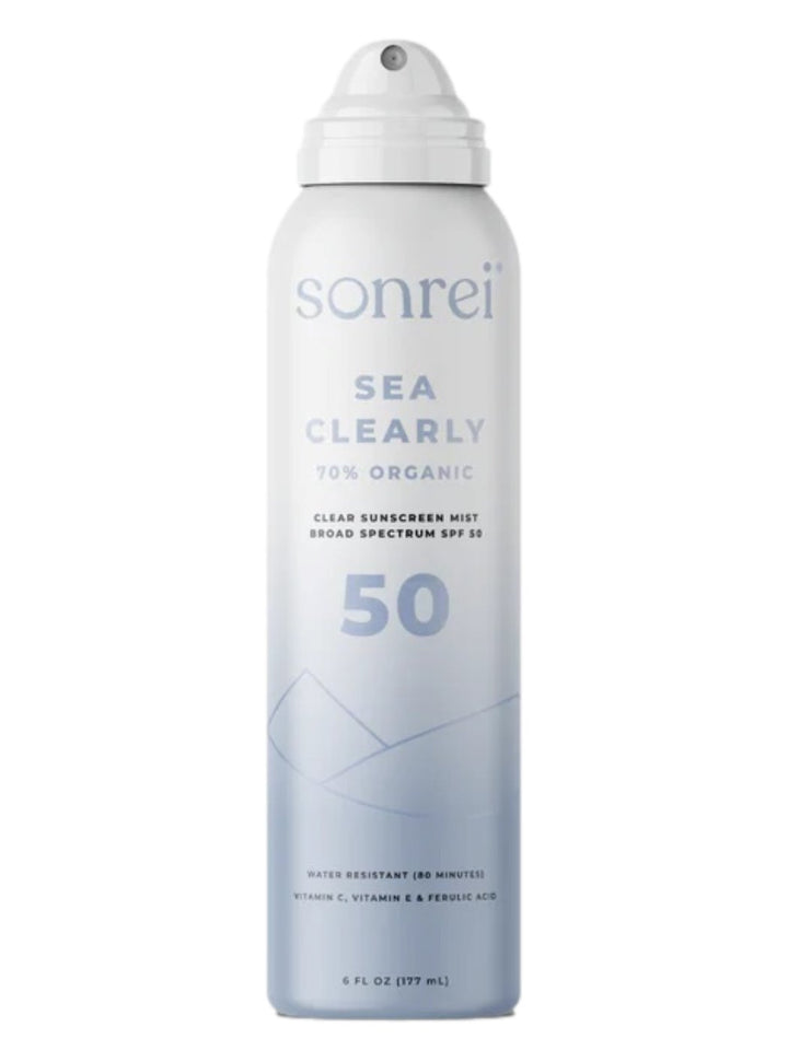 Sonrei Sea Clearly Organic Clear Sunscreen Mist SPF 50 Sonrei 6 oz. Shop Skin Type Solutions