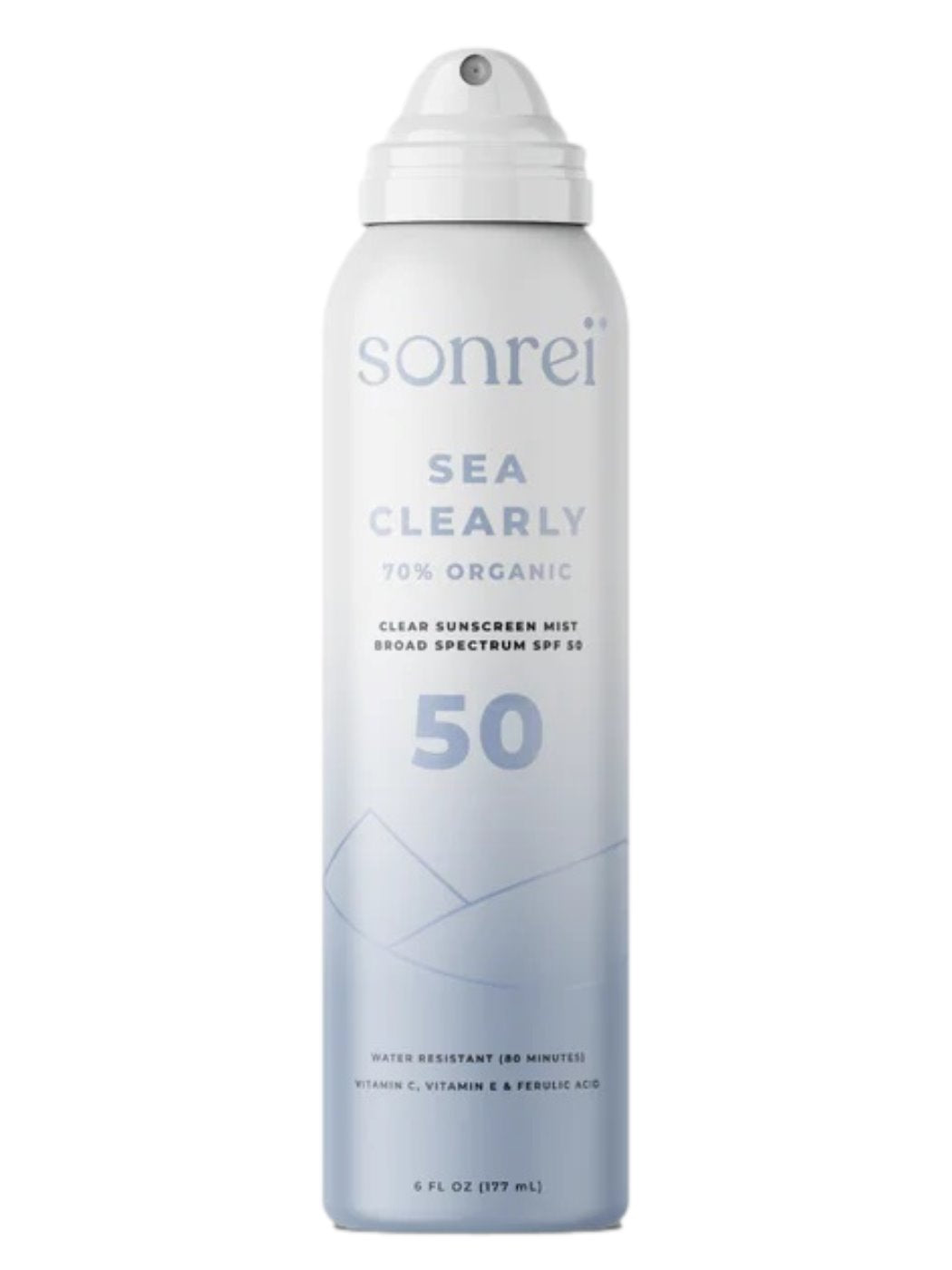 Sonrei Sea Clearly Organic Clear Sunscreen Mist SPF 50 Sonrei 6 oz. Shop Skin Type Solutions