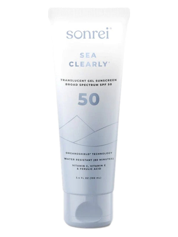 Sonrei Body Sunscreen 3.4 oz. Sonrei Sea Clearly Translucent Gel Sunscreen SPF 50 - Skin Type Solutions