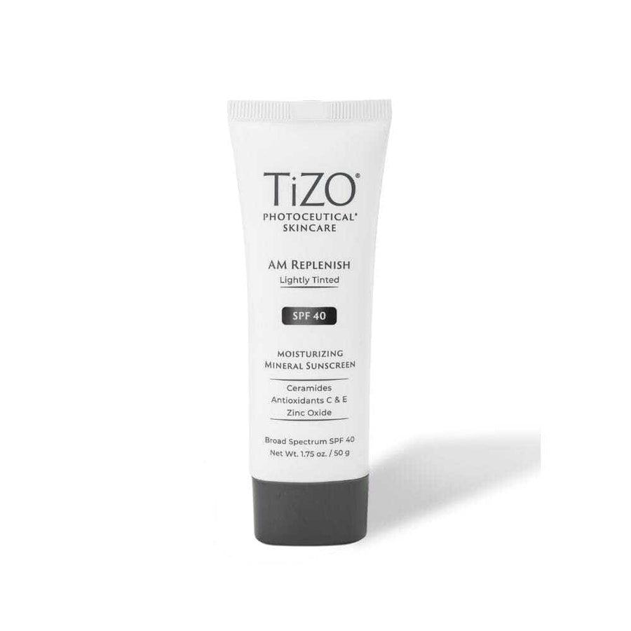 TIZO AM Replenish Mineral Sunscreen SPF 40 Lightly Tinted TIZO 1.75 oz. Shop at Skin Type Solutions