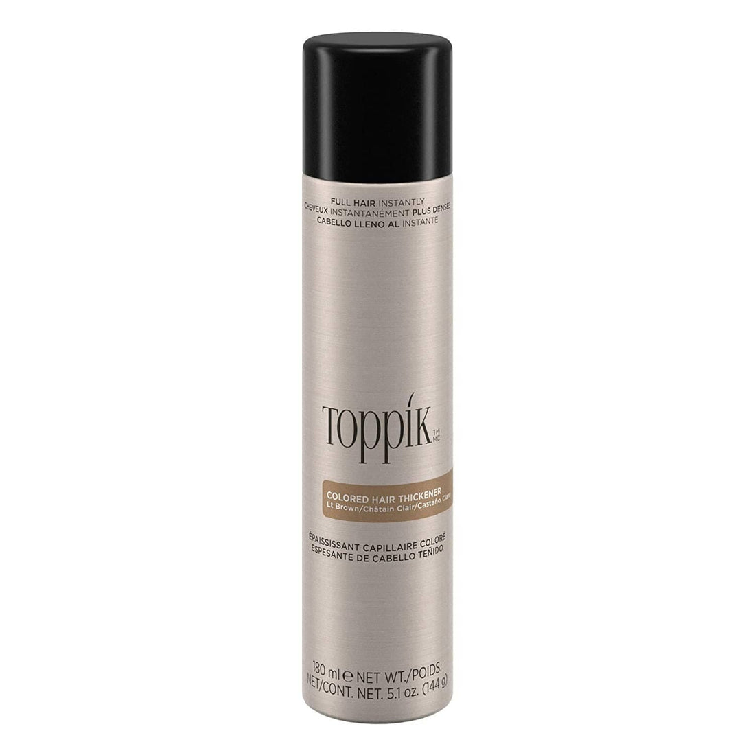 Toppik Colored Hair Thickener - LIGHT BROWN Toppik 5.1 oz/144g bottle Shop at Skin Type Solutions