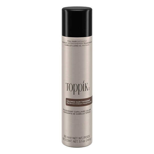 Toppik SkinCare 5.1 oz/144g bottle Toppik Colored Hair Thickener - MEDIUM BROWN - Skin Type Solutions